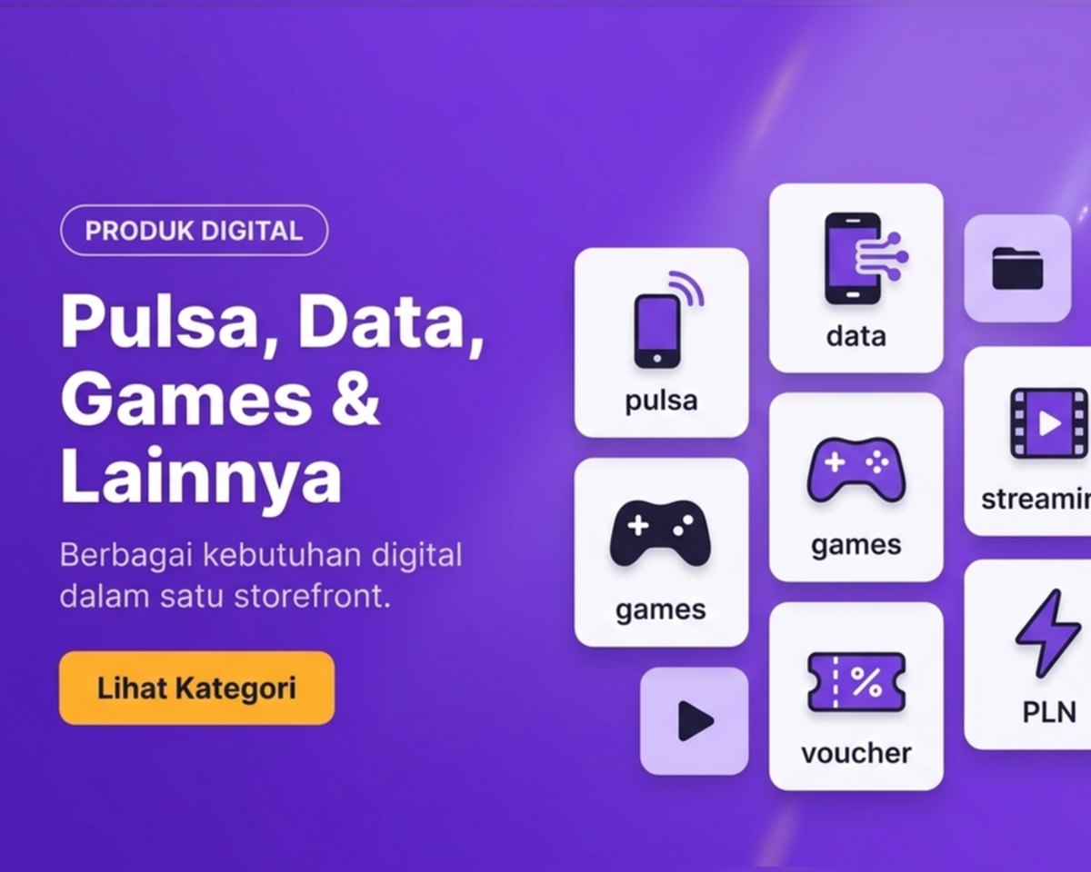 Top Up dan Produk Digital Lebih Mudah